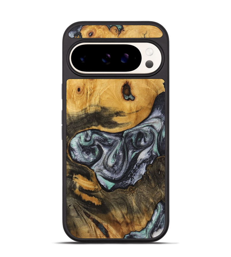 Pixel 9 Pro Wood+Resin Phone Case - Brianna (Black & White, 722143)