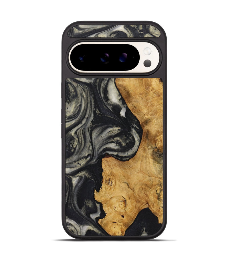 Pixel 9 Pro Wood+Resin Phone Case - Arturo (Black & White, 722148)