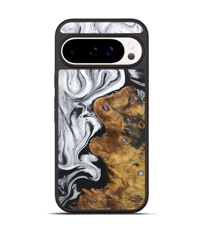 Pixel 9 Pro Wood+Resin Phone Case - Wyatt (Black & White, 722150)