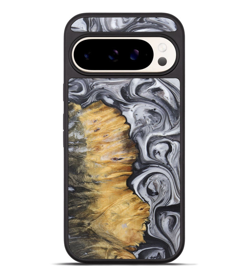 Pixel 9 Pro XL Wood+Resin Phone Case - Jean (Black & White, 722164)