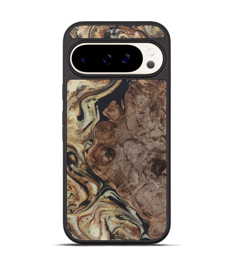 Pixel 9 Pro Wood+Resin Phone Case - Nellie (Black & White, 722179)