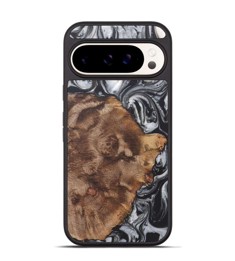 Pixel 9 Pro Wood+Resin Phone Case - Adaline (Black & White, 722200)