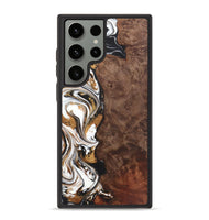 Galaxy S23 Ultra Wood+Resin Phone Case - Callie (Black & White, 722201)