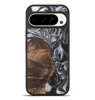 Pixel 9 Pro XL Wood+Resin Phone Case - Dina (Black & White, 722203)