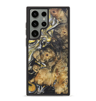 Galaxy S23 Ultra Wood+Resin Phone Case - Zachary (Black & White, 722206)