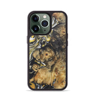 iPhone 13 Pro Wood+Resin Phone Case - Zachary (Black & White, 722206)