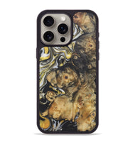 iPhone 15 Pro Max Wood+Resin Phone Case - Zachary (Black & White, 722206)