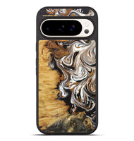 Pixel 9 Pro XL Wood+Resin Phone Case - Linda (Black & White, 722208)