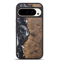 Pixel 9 Pro XL Wood+Resin Phone Case - Phyllis (Black & White, 722209)