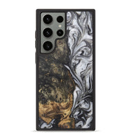 Galaxy S23 Ultra Wood+Resin Phone Case - Yasmin (Black & White, 722210)