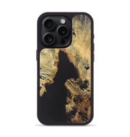 iPhone 15 Pro Wood+Resin Phone Case - Omar (Pure Black, 722211)