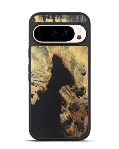 Pixel 9 Pro Wood+Resin Phone Case - Omar (Pure Black, 722211)