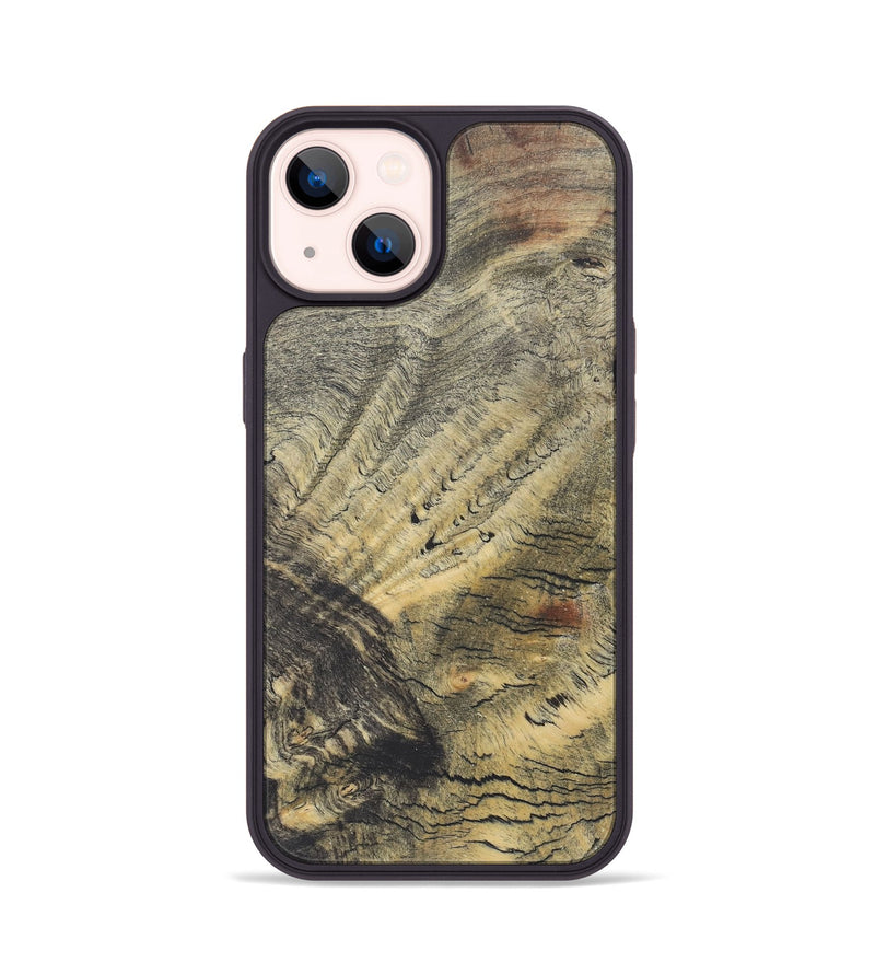 iPhone 14 Wood+Resin Phone Case - Sienna (Wood Burl, 722212)