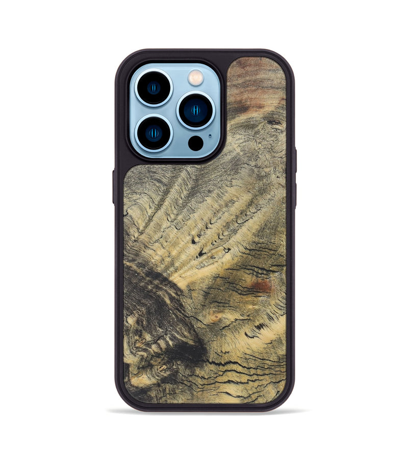 iPhone 14 Pro Wood+Resin Phone Case - Sienna (Wood Burl, 722212)