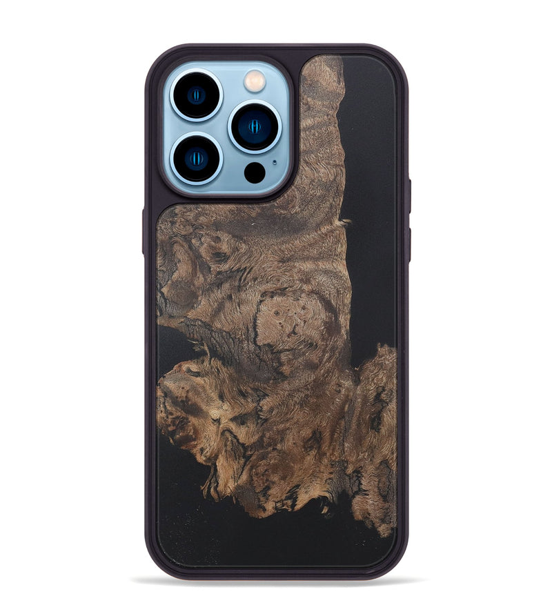 iPhone 14 Pro Max Wood+Resin Phone Case - Lexi (Wood Burl, 722213)