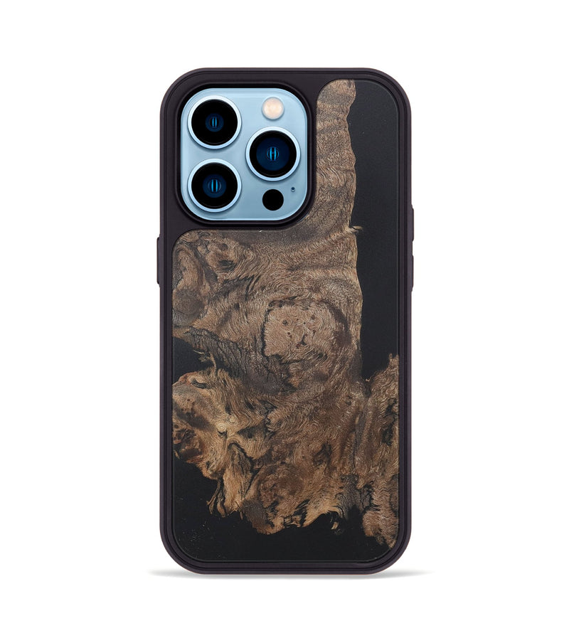 iPhone 14 Pro Wood+Resin Phone Case - Lexi (Wood Burl, 722213)