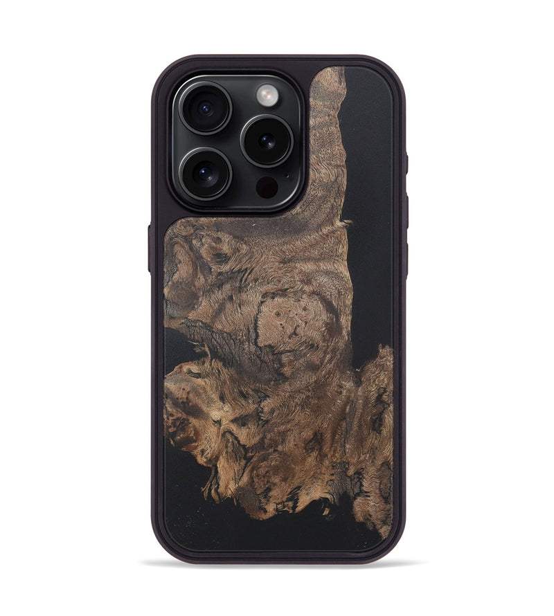 iPhone 15 Pro Wood+Resin Phone Case - Lexi (Wood Burl, 722213)