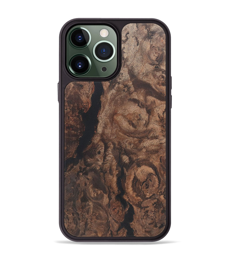 iPhone 13 Pro Max Wood+Resin Phone Case - Cheryl (Wood Burl, 722214)