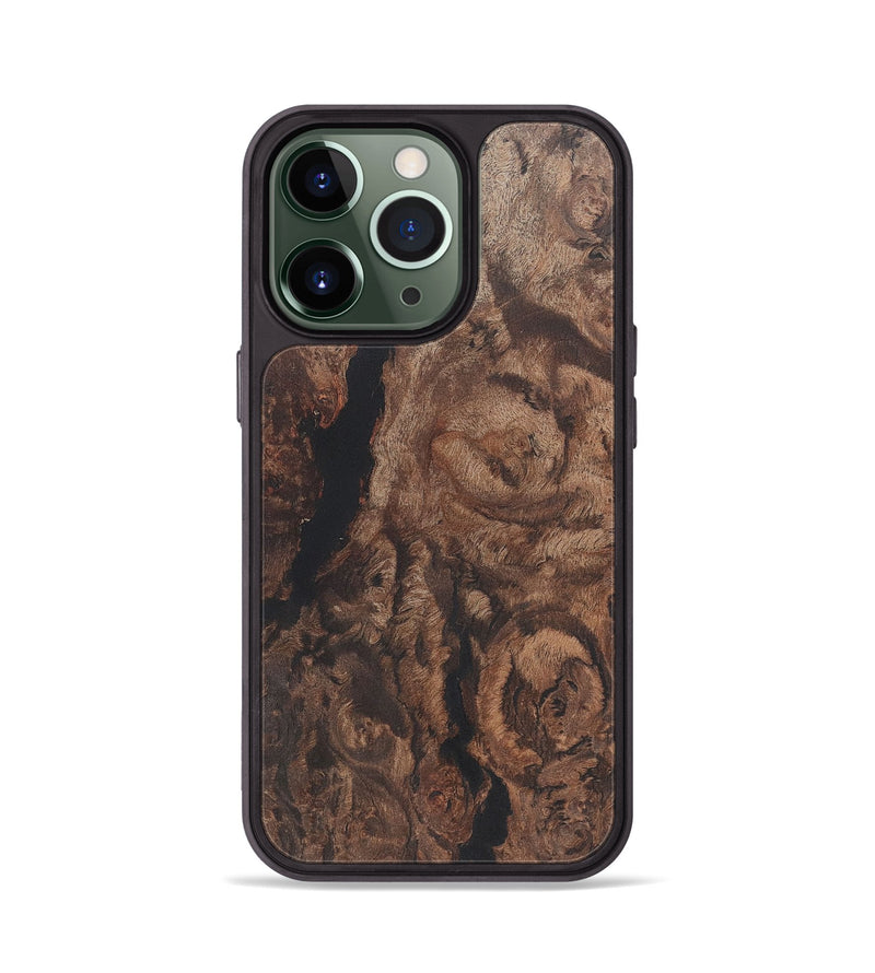 iPhone 13 Pro Wood+Resin Phone Case - Cheryl (Wood Burl, 722214)