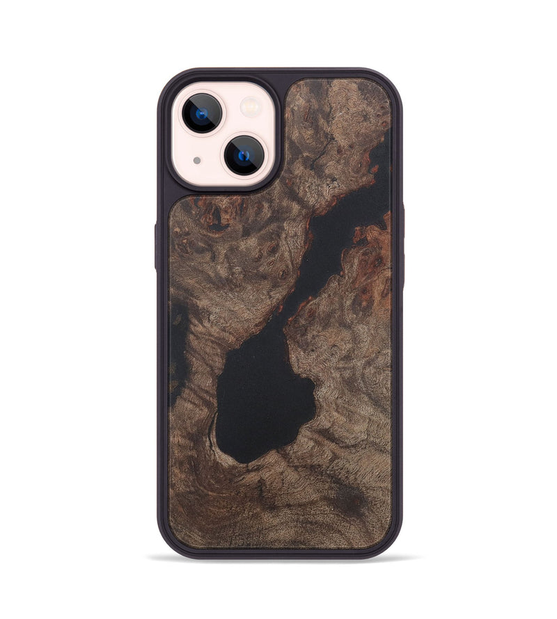 iPhone 14 Wood+Resin Phone Case - Darryl (Wood Burl, 722215)