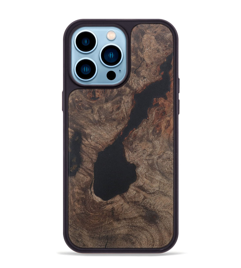 iPhone 14 Pro Max Wood+Resin Phone Case - Darryl (Wood Burl, 722215)