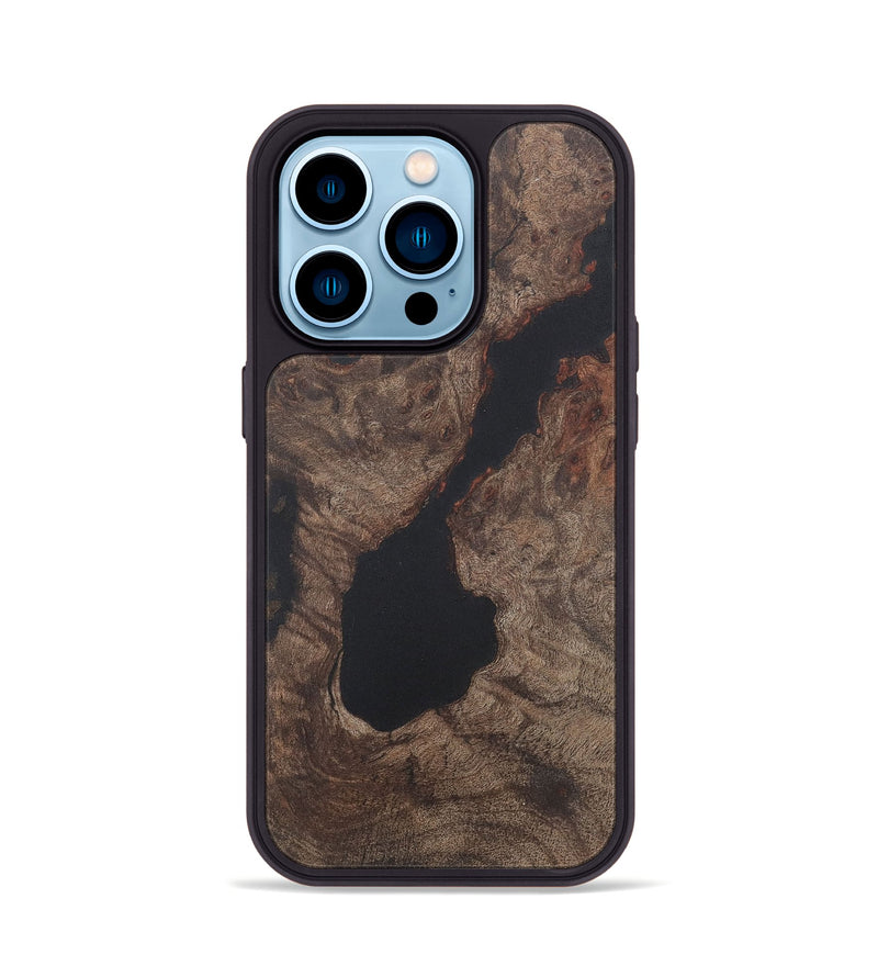 iPhone 14 Pro Wood+Resin Phone Case - Darryl (Wood Burl, 722215)