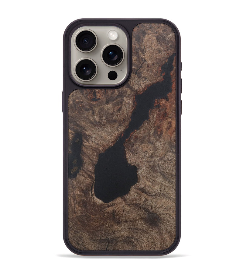 iPhone 15 Pro Max Wood+Resin Phone Case - Darryl (Wood Burl, 722215)