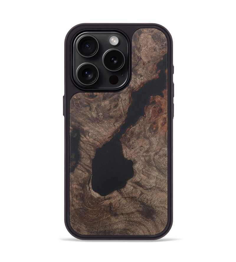 iPhone 15 Pro Wood+Resin Phone Case - Darryl (Wood Burl, 722215)