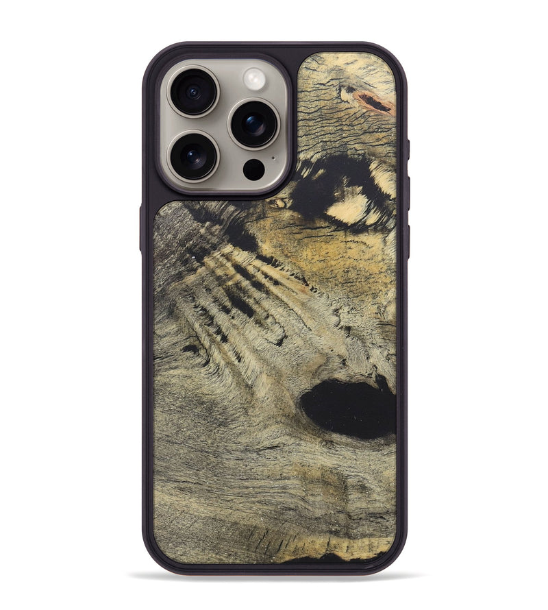 iPhone 15 Pro Max Wood+Resin Phone Case - Dexter (Wood Burl, 722216)