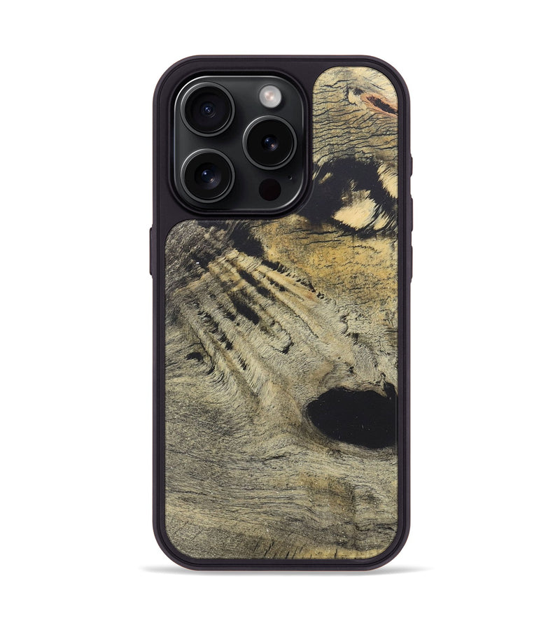 iPhone 15 Pro Wood+Resin Phone Case - Dexter (Wood Burl, 722216)