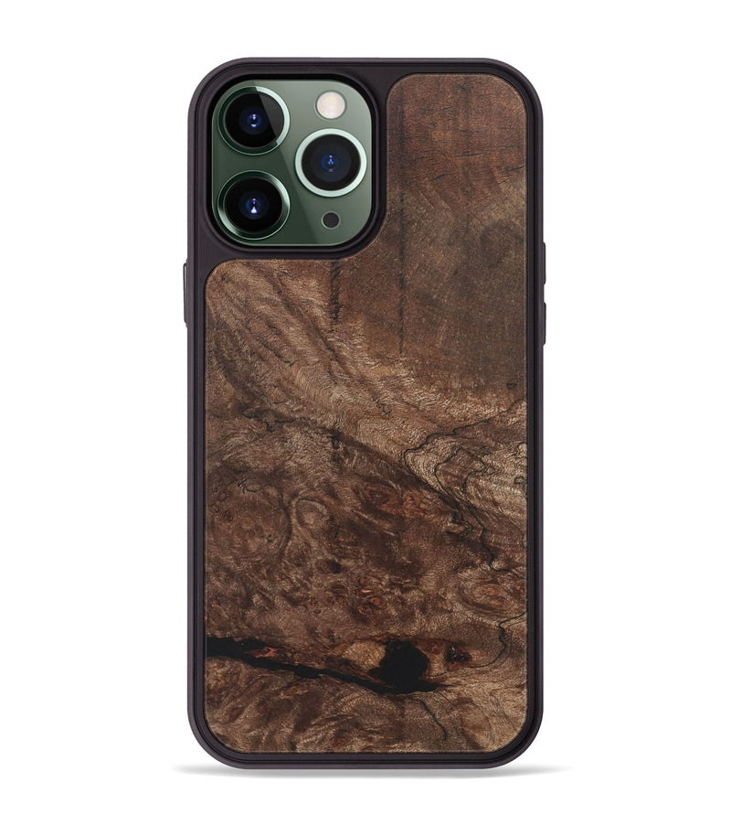 iPhone 13 Pro Max Wood+Resin Phone Case - Howard (Wood Burl, 722217)