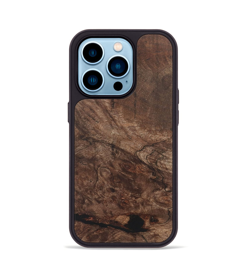 iPhone 14 Pro Wood+Resin Phone Case - Howard (Wood Burl, 722217)