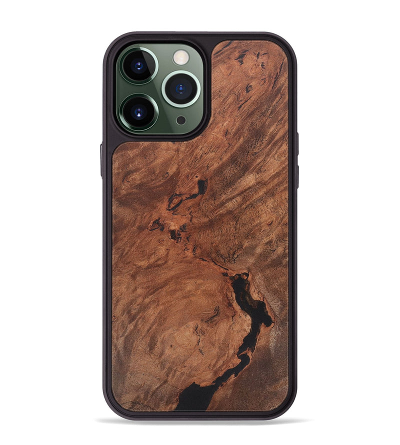 iPhone 13 Pro Max Wood+Resin Phone Case - Kendall (Wood Burl, 722219)