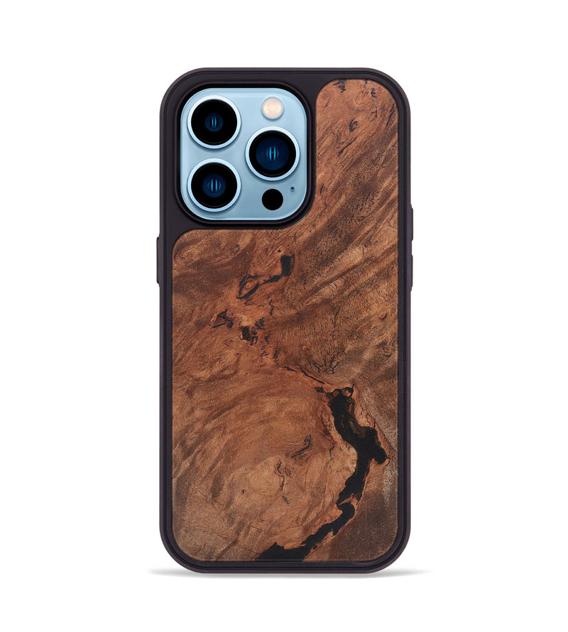 iPhone 14 Pro Wood+Resin Phone Case - Kendall (Wood Burl, 722219)