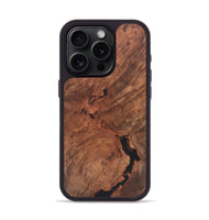 iPhone 15 Pro Wood+Resin Phone Case - Kendall (Wood Burl, 722219)