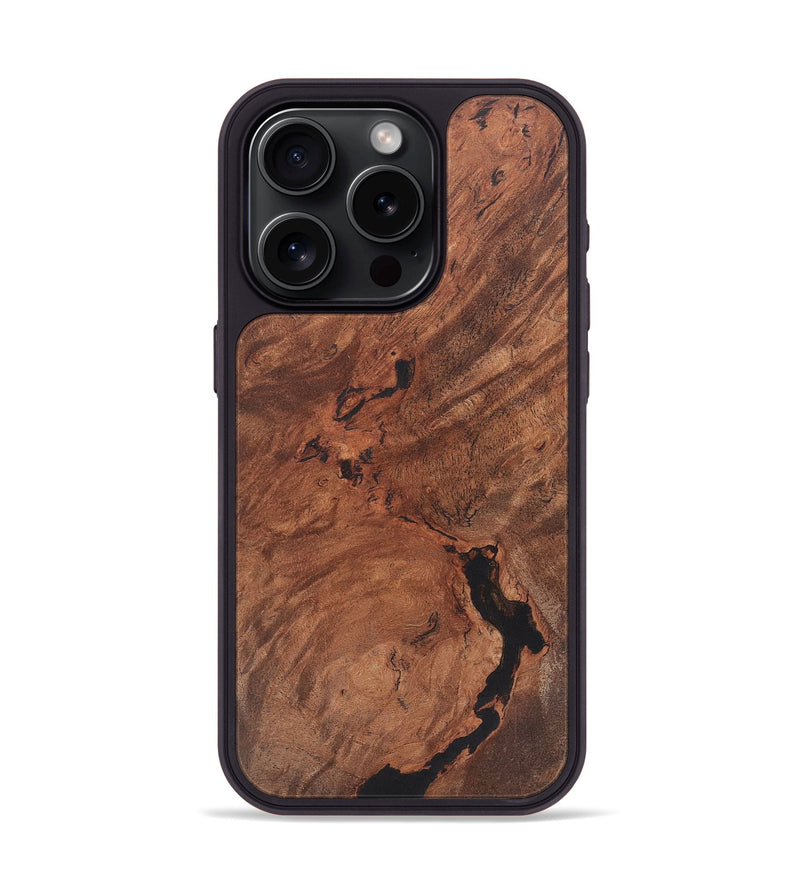 iPhone 15 Pro Wood+Resin Phone Case - Kendall (Wood Burl, 722219)