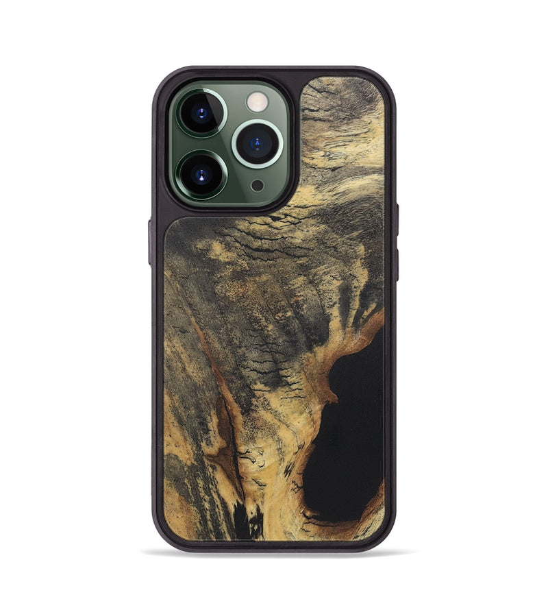 iPhone 13 Pro Wood+Resin Phone Case - Nolan (Wood Burl, 722220)