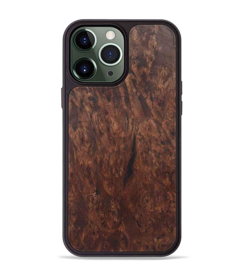 iPhone 13 Pro Max Wood+Resin Phone Case - Danica (Wood Burl, 722221)