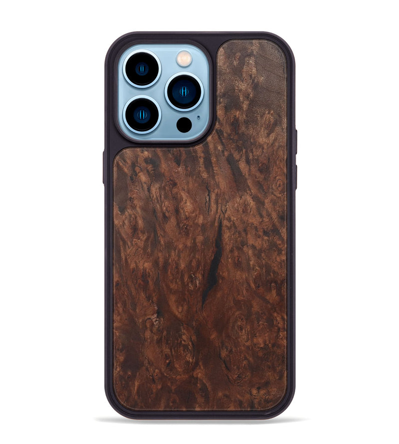 iPhone 14 Pro Max Wood+Resin Phone Case - Danica (Wood Burl, 722221)