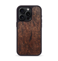 iPhone 15 Pro Wood+Resin Phone Case - Danica (Wood Burl, 722221)