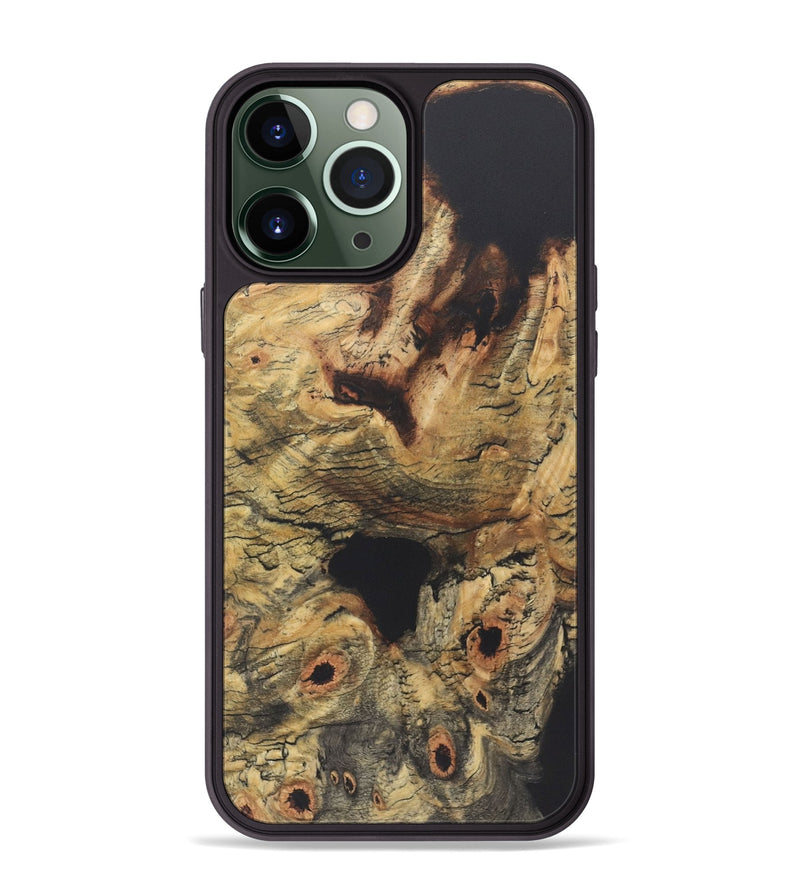 iPhone 13 Pro Max Wood+Resin Phone Case - Sienna (Wood Burl, 722222)