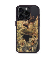 iPhone 15 Pro Wood+Resin Phone Case - Sienna (Wood Burl, 722222)