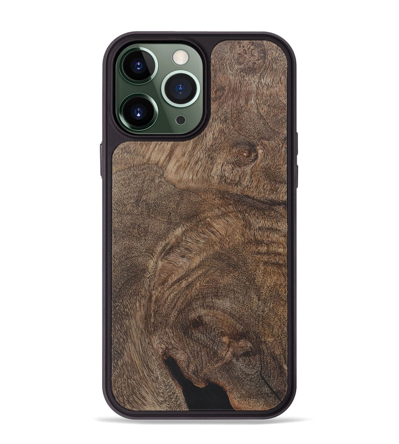 iPhone 13 Pro Max Wood+Resin Phone Case - Keri (Wood Burl, 722224)