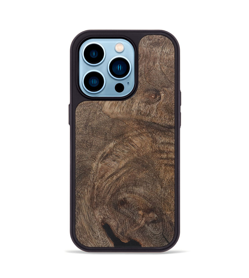 iPhone 14 Pro Wood+Resin Phone Case - Keri (Wood Burl, 722224)