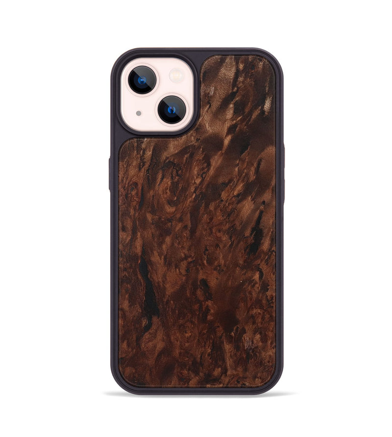 iPhone 14 Wood+Resin Phone Case - Kimberly (Wood Burl, 722225)