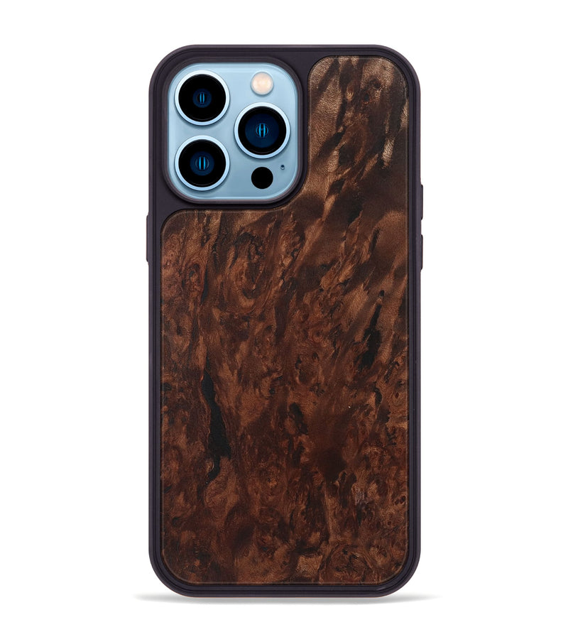 iPhone 14 Pro Max Wood+Resin Phone Case - Kimberly (Wood Burl, 722225)