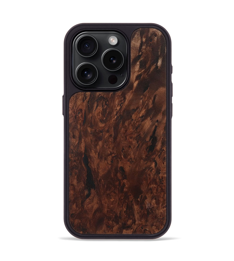 iPhone 15 Pro Wood+Resin Phone Case - Kimberly (Wood Burl, 722225)