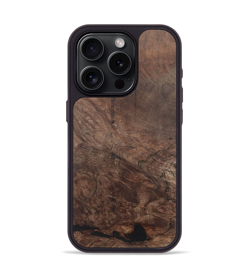 iPhone 15 Pro Wood+Resin Phone Case - Clark (Wood Burl, 722226)