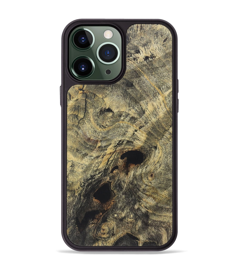 iPhone 13 Pro Max Wood+Resin Phone Case - Reagan (Wood Burl, 722227)