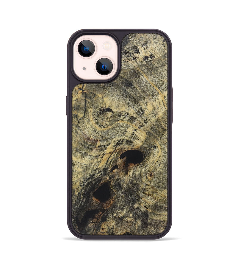 iPhone 14 Wood+Resin Phone Case - Reagan (Wood Burl, 722227)